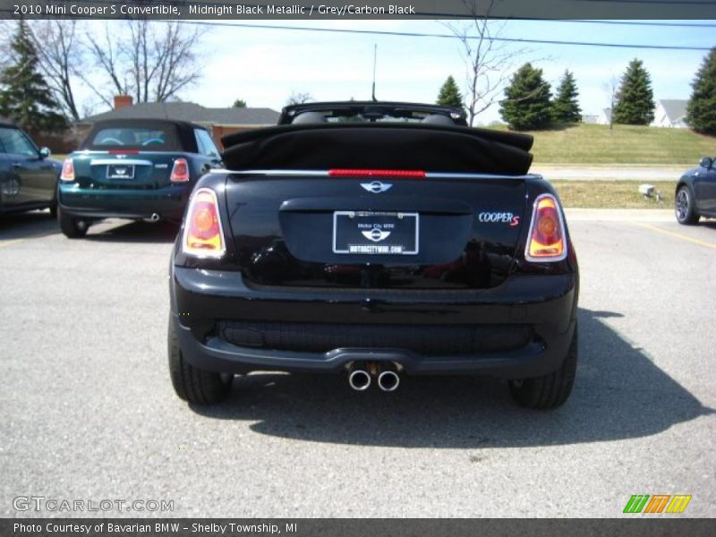 Midnight Black Metallic / Grey/Carbon Black 2010 Mini Cooper S Convertible