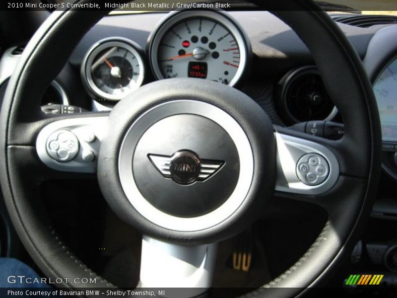 Midnight Black Metallic / Grey/Carbon Black 2010 Mini Cooper S Convertible