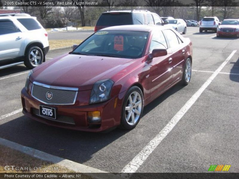 Red Line / Light Neutral 2005 Cadillac CTS -V Series