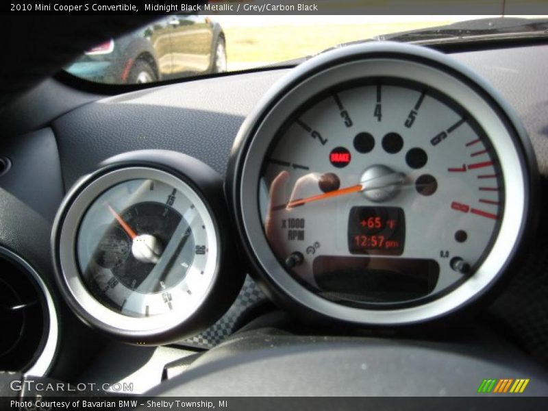 Midnight Black Metallic / Grey/Carbon Black 2010 Mini Cooper S Convertible
