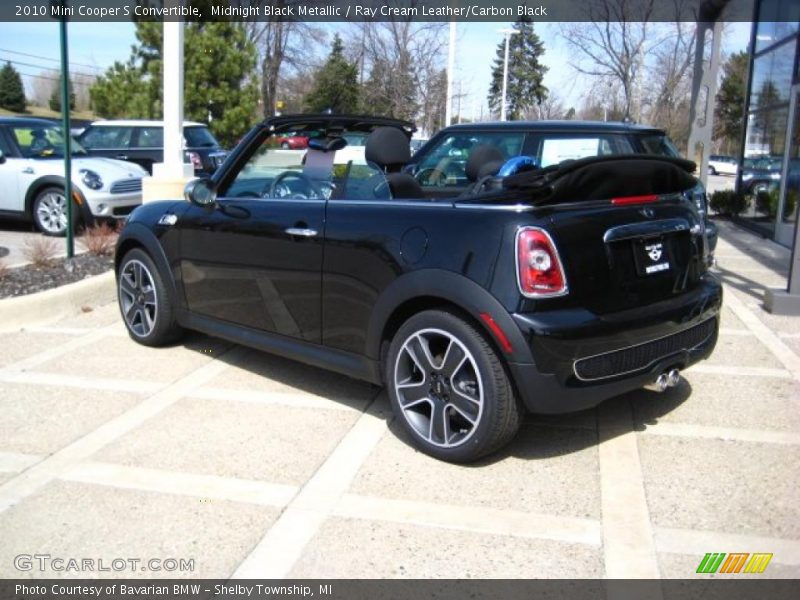 Midnight Black Metallic / Ray Cream Leather/Carbon Black 2010 Mini Cooper S Convertible