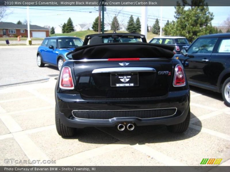 Midnight Black Metallic / Ray Cream Leather/Carbon Black 2010 Mini Cooper S Convertible