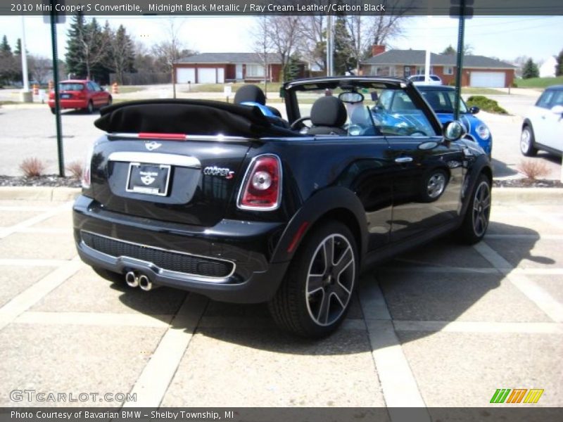 Midnight Black Metallic / Ray Cream Leather/Carbon Black 2010 Mini Cooper S Convertible