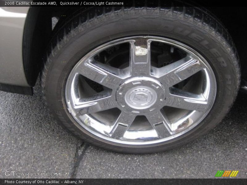 Quicksilver / Cocoa/Light Cashmere 2008 Cadillac Escalade AWD