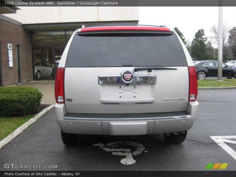 Quicksilver / Cocoa/Light Cashmere 2008 Cadillac Escalade AWD