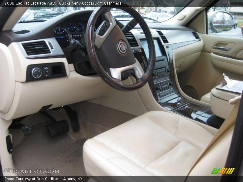 Quicksilver / Cocoa/Light Cashmere 2008 Cadillac Escalade AWD