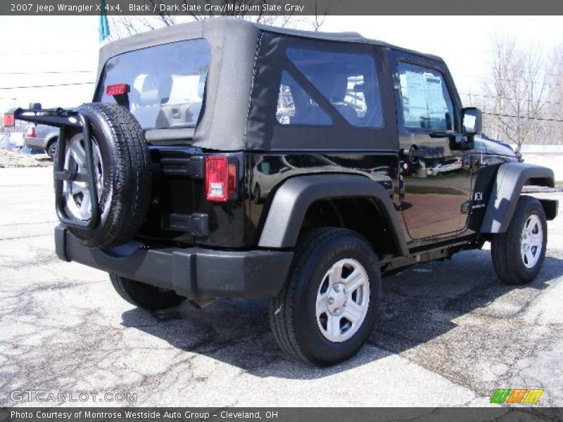 Black / Dark Slate Gray/Medium Slate Gray 2007 Jeep Wrangler X 4x4