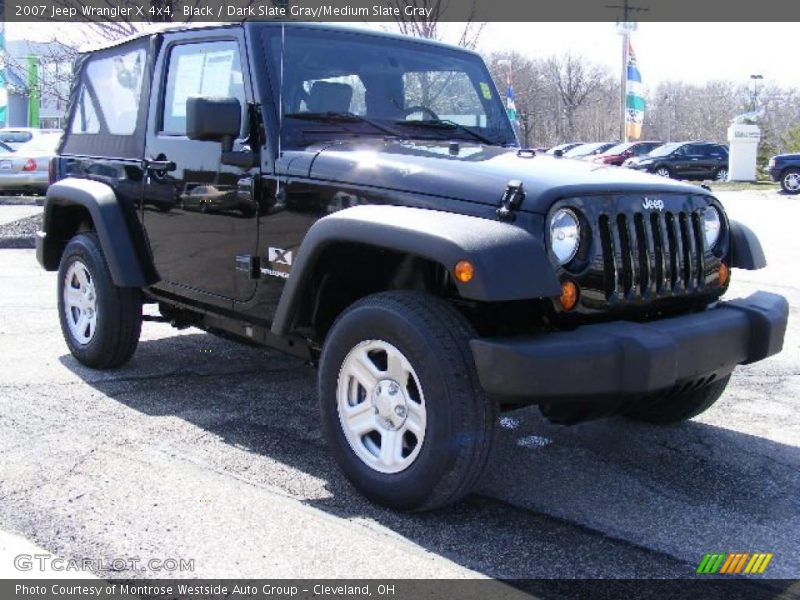Black / Dark Slate Gray/Medium Slate Gray 2007 Jeep Wrangler X 4x4