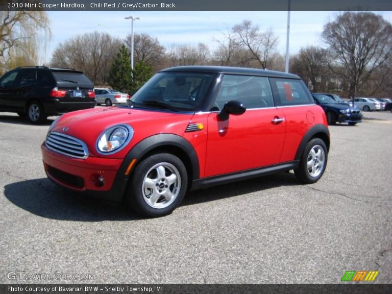 Chili Red / Grey/Carbon Black 2010 Mini Cooper Hardtop