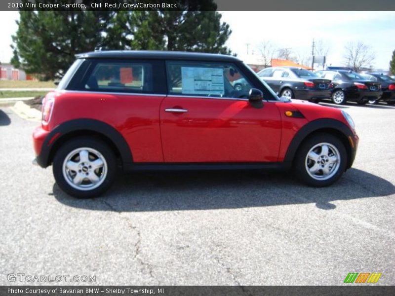 Chili Red / Grey/Carbon Black 2010 Mini Cooper Hardtop