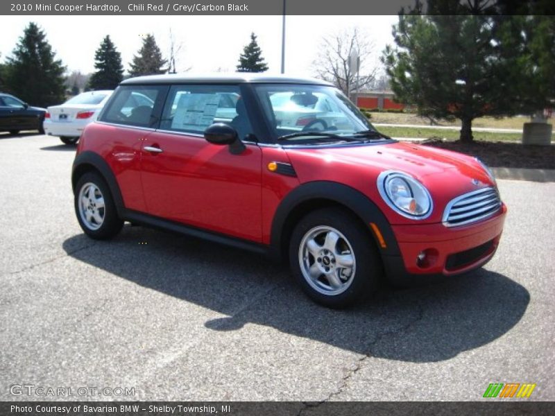 Chili Red / Grey/Carbon Black 2010 Mini Cooper Hardtop