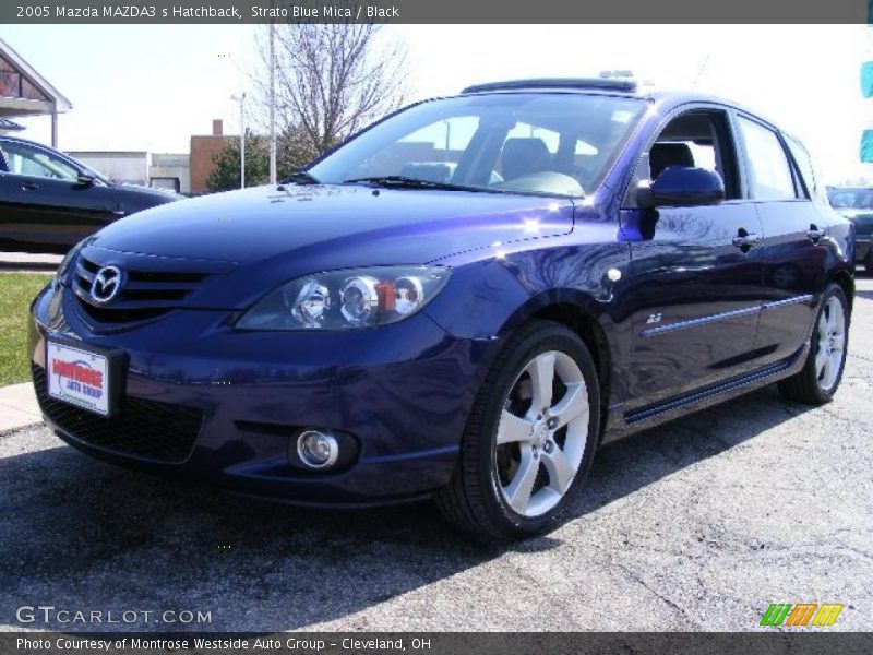 Strato Blue Mica / Black 2005 Mazda MAZDA3 s Hatchback