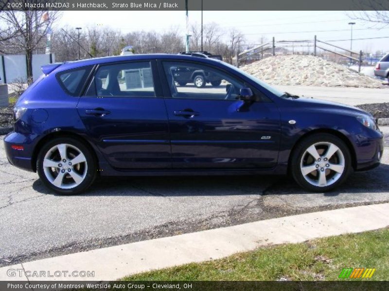 Strato Blue Mica / Black 2005 Mazda MAZDA3 s Hatchback