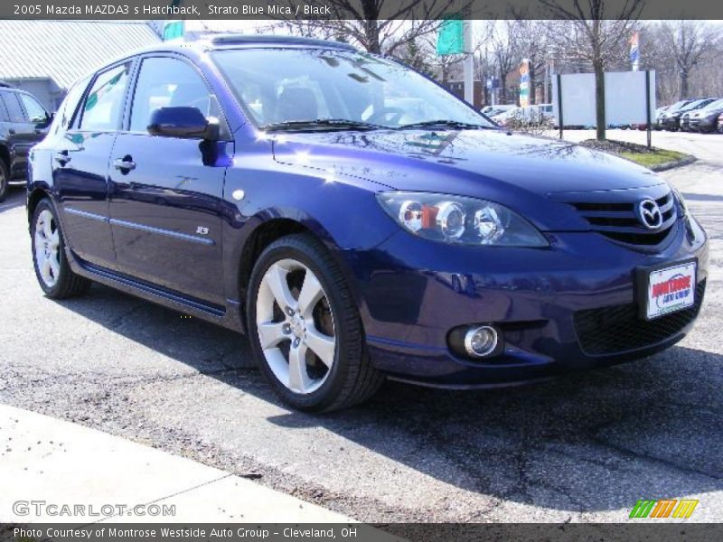 Strato Blue Mica / Black 2005 Mazda MAZDA3 s Hatchback