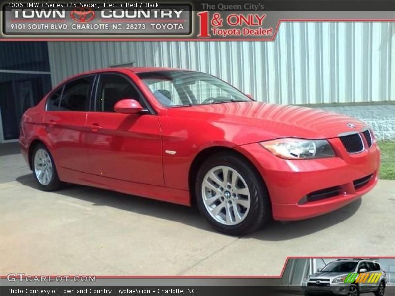 Electric Red / Black 2006 BMW 3 Series 325i Sedan