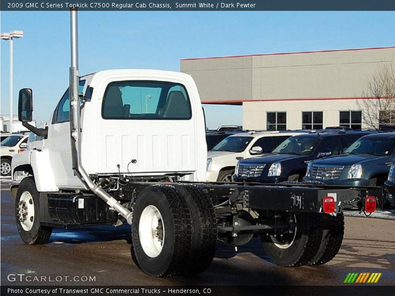 Summit White / Dark Pewter 2009 GMC C Series Topkick C7500 Regular Cab Chassis