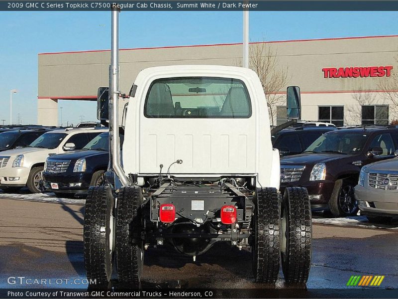 Summit White / Dark Pewter 2009 GMC C Series Topkick C7500 Regular Cab Chassis