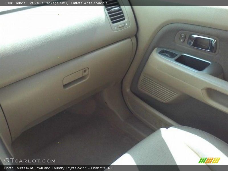 Taffeta White / Saddle 2008 Honda Pilot Value Package 4WD
