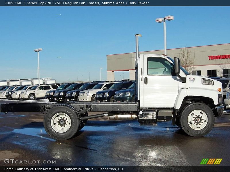 Summit White / Dark Pewter 2009 GMC C Series Topkick C7500 Regular Cab Chassis