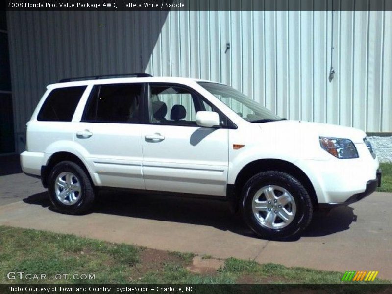 Taffeta White / Saddle 2008 Honda Pilot Value Package 4WD