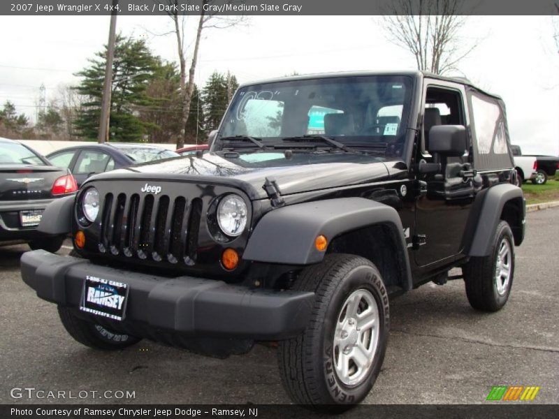 Black / Dark Slate Gray/Medium Slate Gray 2007 Jeep Wrangler X 4x4