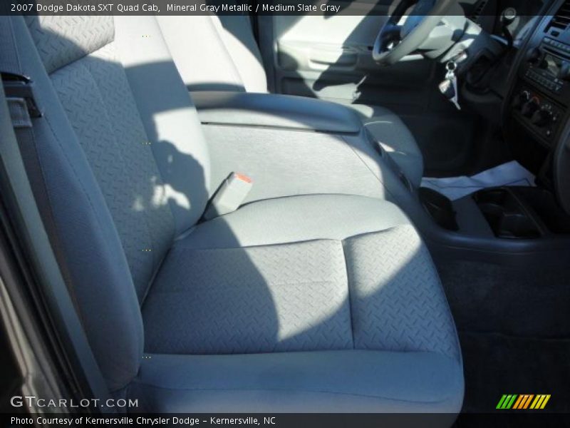 Mineral Gray Metallic / Medium Slate Gray 2007 Dodge Dakota SXT Quad Cab