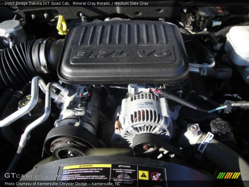 Mineral Gray Metallic / Medium Slate Gray 2007 Dodge Dakota SXT Quad Cab