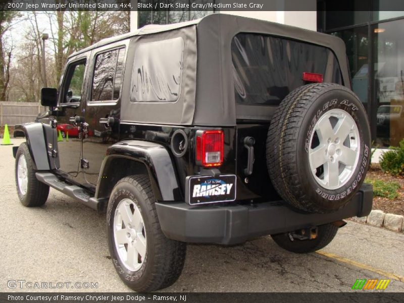 Black / Dark Slate Gray/Medium Slate Gray 2007 Jeep Wrangler Unlimited Sahara 4x4