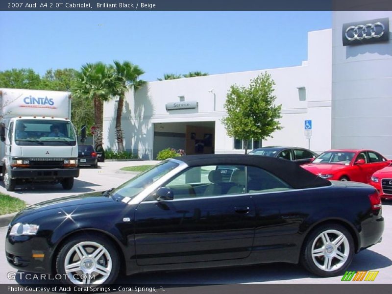 Brilliant Black / Beige 2007 Audi A4 2.0T Cabriolet