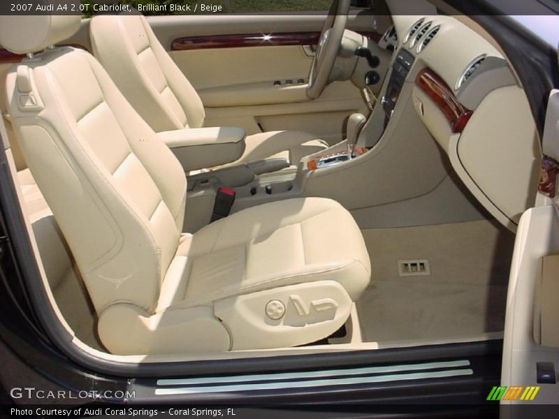 Brilliant Black / Beige 2007 Audi A4 2.0T Cabriolet