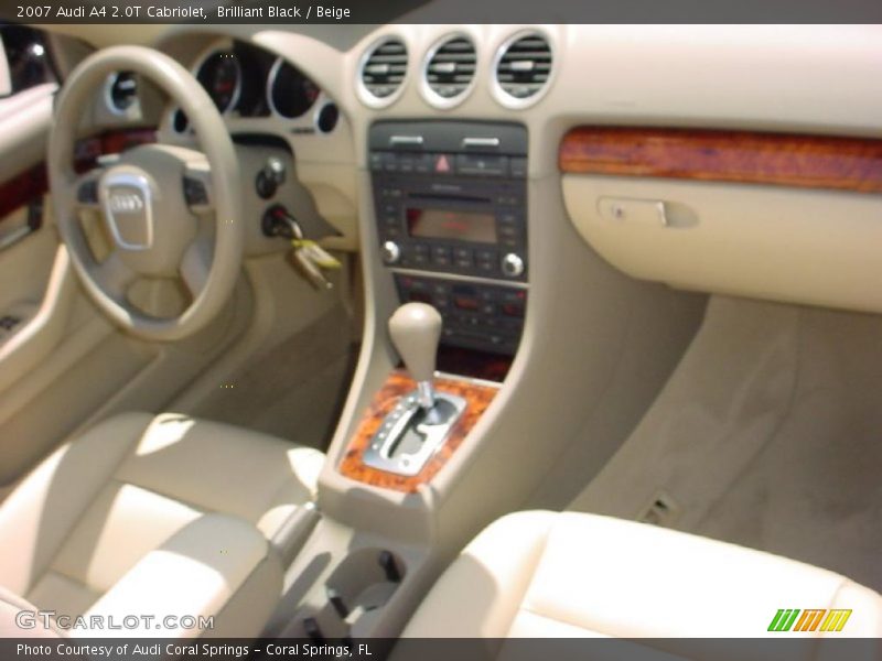 Brilliant Black / Beige 2007 Audi A4 2.0T Cabriolet