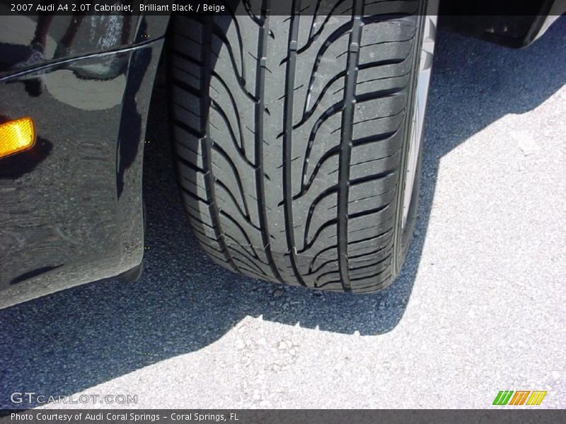 Brilliant Black / Beige 2007 Audi A4 2.0T Cabriolet