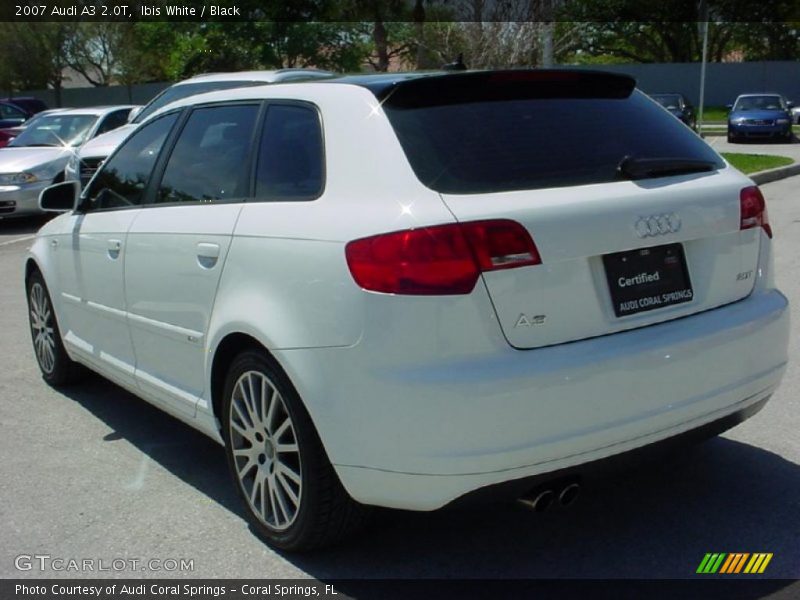 Ibis White / Black 2007 Audi A3 2.0T