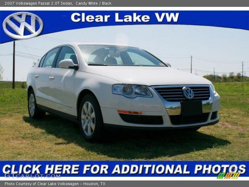 Candy White / Black 2007 Volkswagen Passat 2.0T Sedan