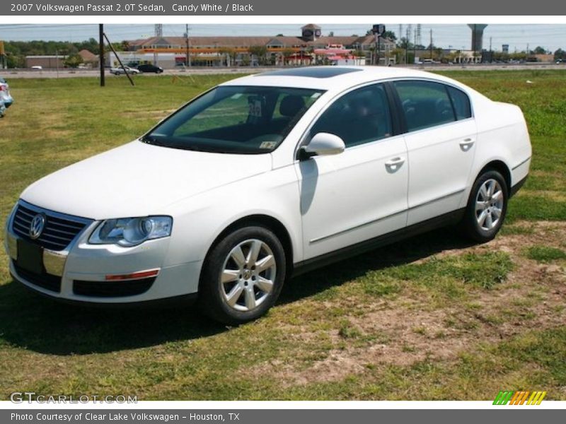 Candy White / Black 2007 Volkswagen Passat 2.0T Sedan