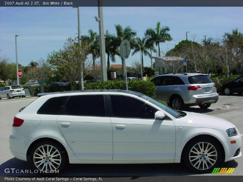 Ibis White / Black 2007 Audi A3 2.0T