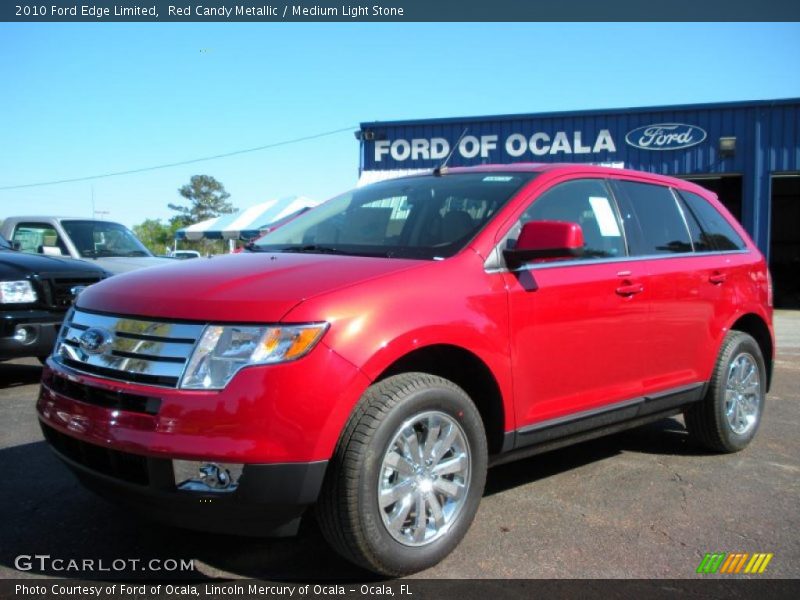 Red Candy Metallic / Medium Light Stone 2010 Ford Edge Limited