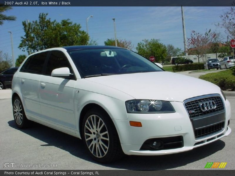 Ibis White / Black 2007 Audi A3 2.0T