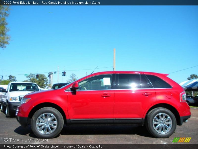 Red Candy Metallic / Medium Light Stone 2010 Ford Edge Limited