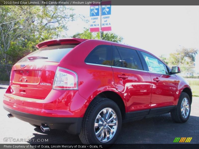 Red Candy Metallic / Medium Light Stone 2010 Ford Edge Limited