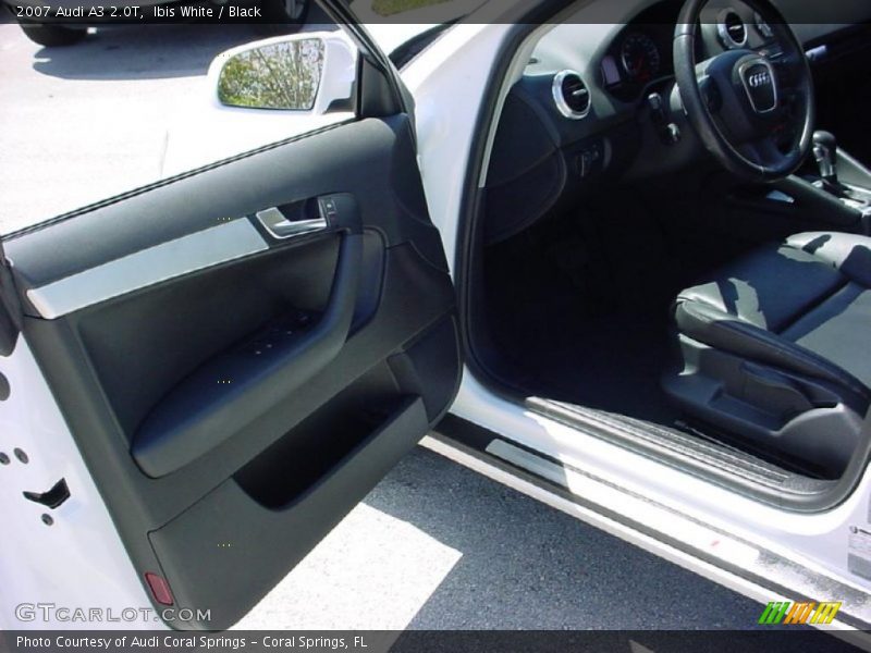 Ibis White / Black 2007 Audi A3 2.0T