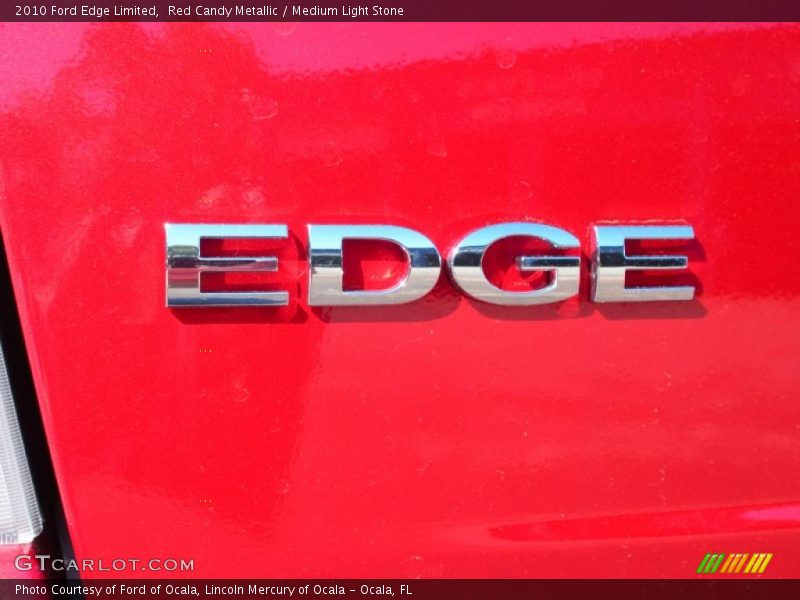Red Candy Metallic / Medium Light Stone 2010 Ford Edge Limited