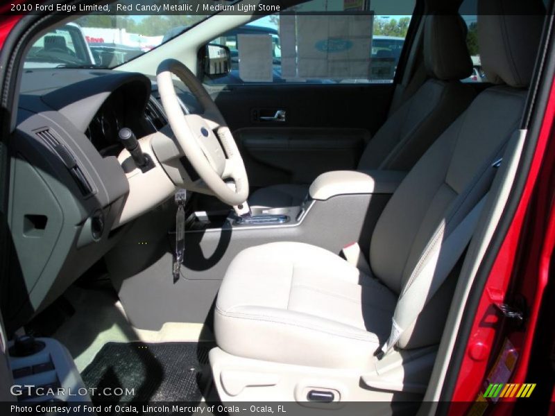 Red Candy Metallic / Medium Light Stone 2010 Ford Edge Limited