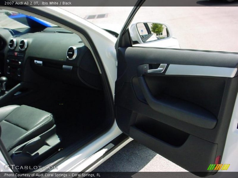 Ibis White / Black 2007 Audi A3 2.0T