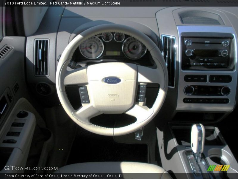 Red Candy Metallic / Medium Light Stone 2010 Ford Edge Limited