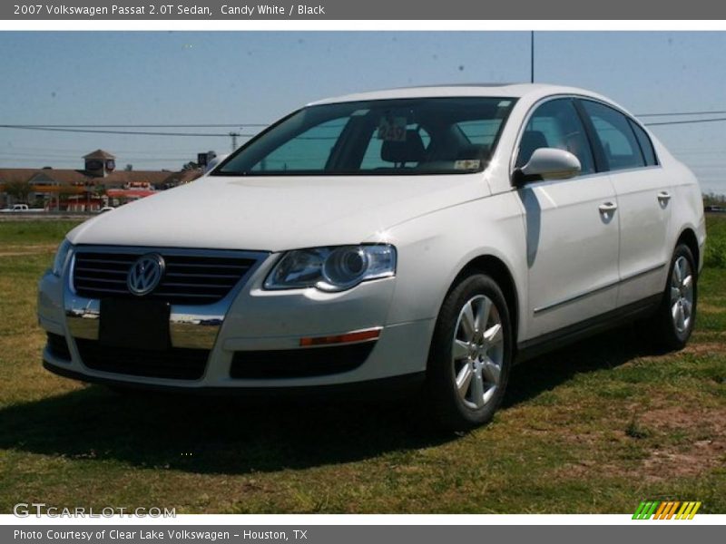 Candy White / Black 2007 Volkswagen Passat 2.0T Sedan