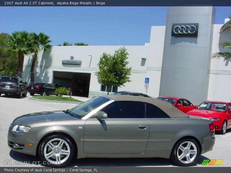 Alpaka Beige Metallic / Beige 2007 Audi A4 2.0T Cabriolet