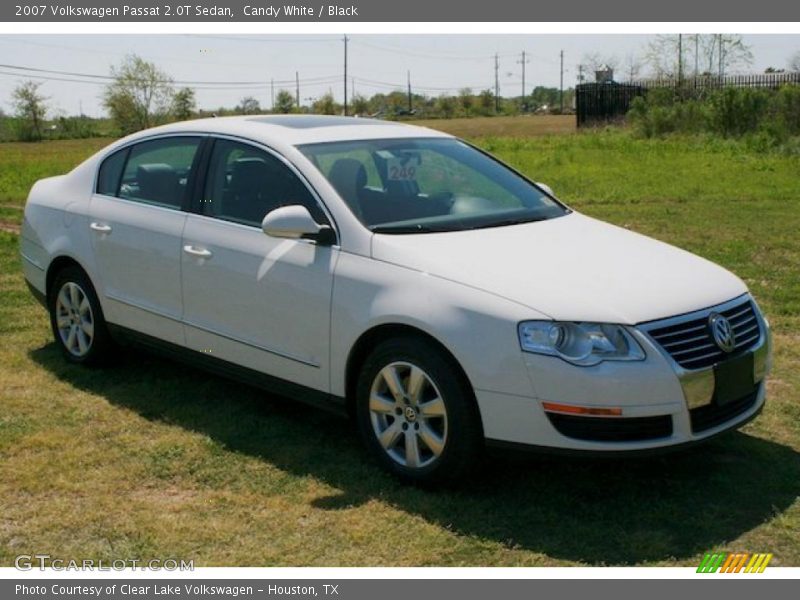 Candy White / Black 2007 Volkswagen Passat 2.0T Sedan