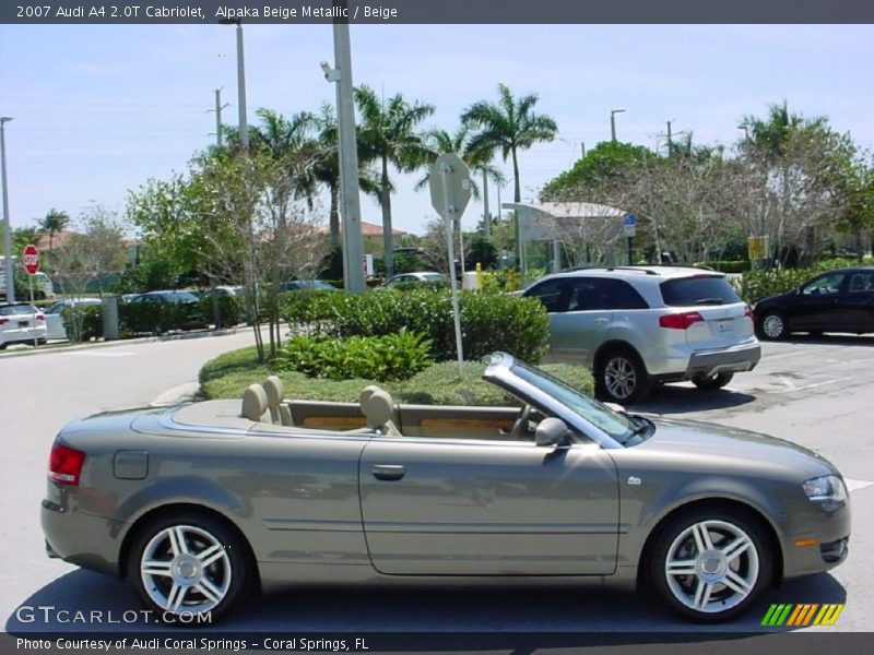 Alpaka Beige Metallic / Beige 2007 Audi A4 2.0T Cabriolet