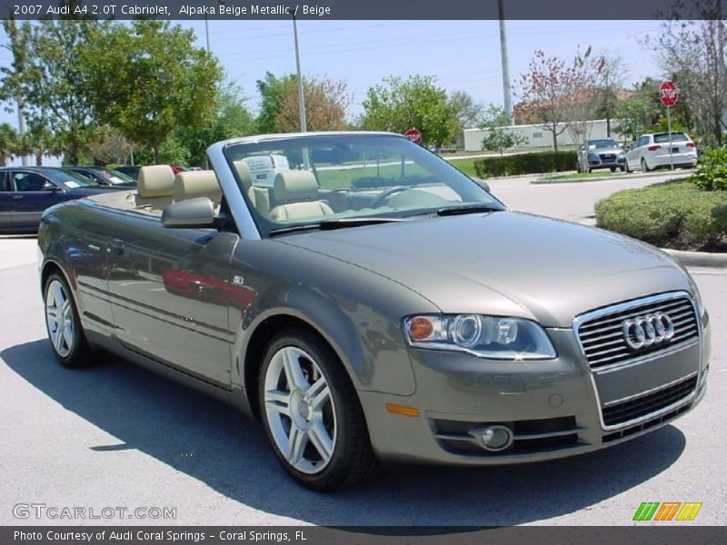 Alpaka Beige Metallic / Beige 2007 Audi A4 2.0T Cabriolet